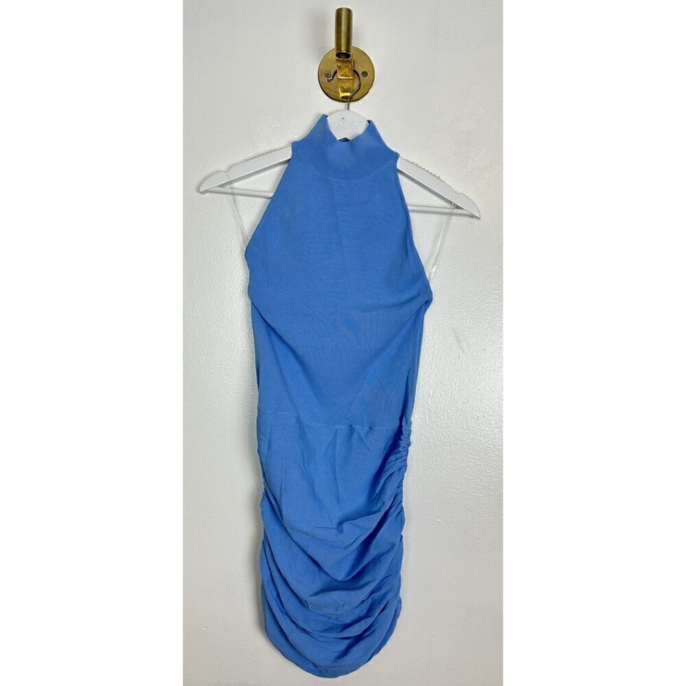 HOUSE OF CB Anura Open Back Halter Minidress in Dutch Canal Size Medium - Picture 6 of 16
